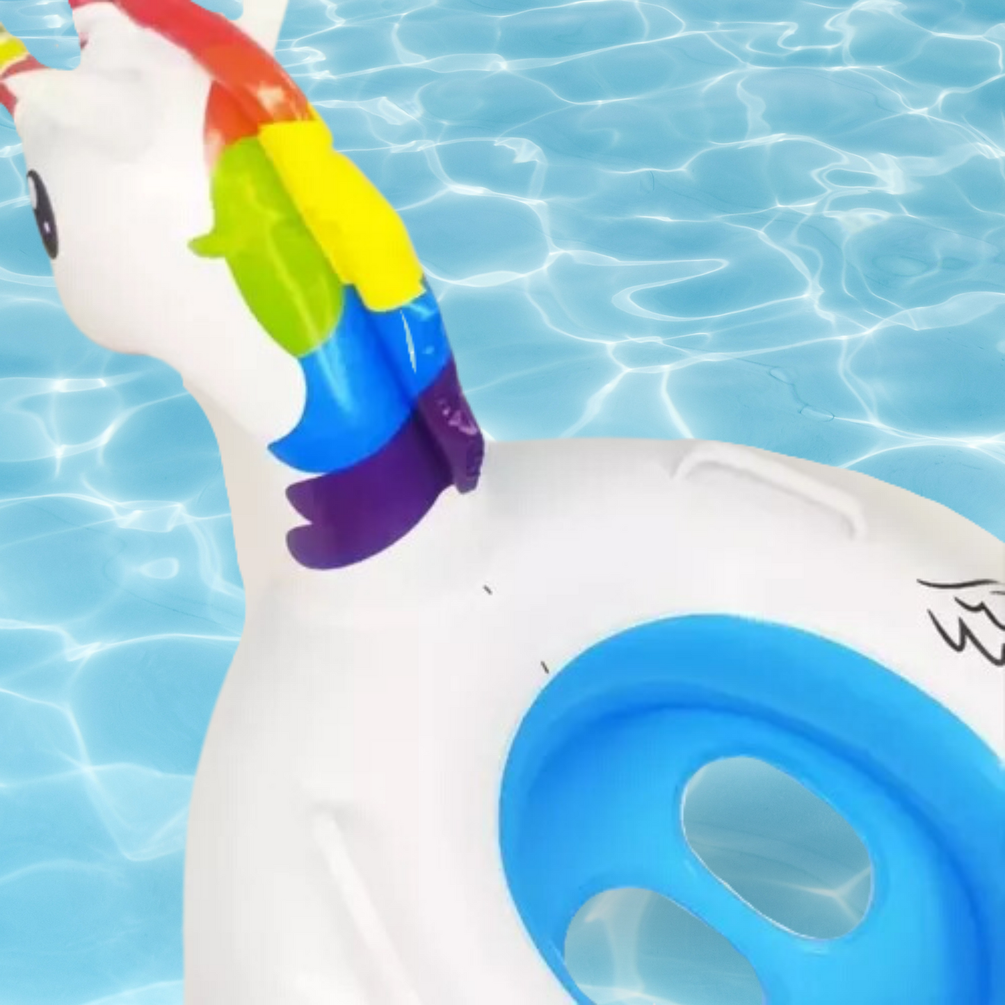Flotador Inflable De Piscina Para Niños Unicornio 70 Cm