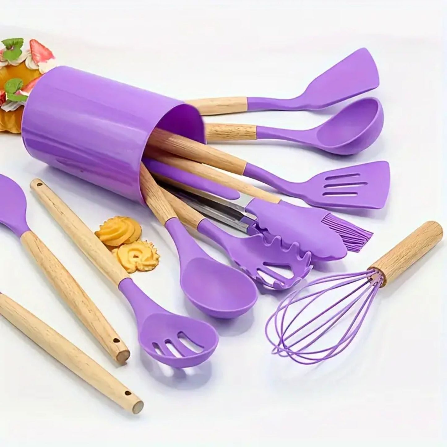 Set Utensilios de Cocina Silicona 11 Piezas