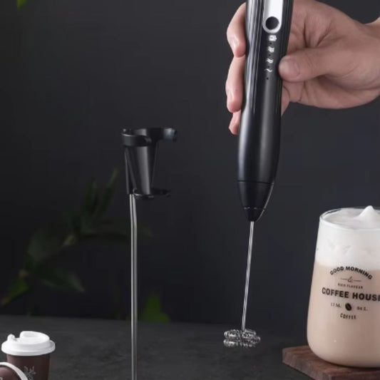 Batidor de Café Inalámbrico con Soporte