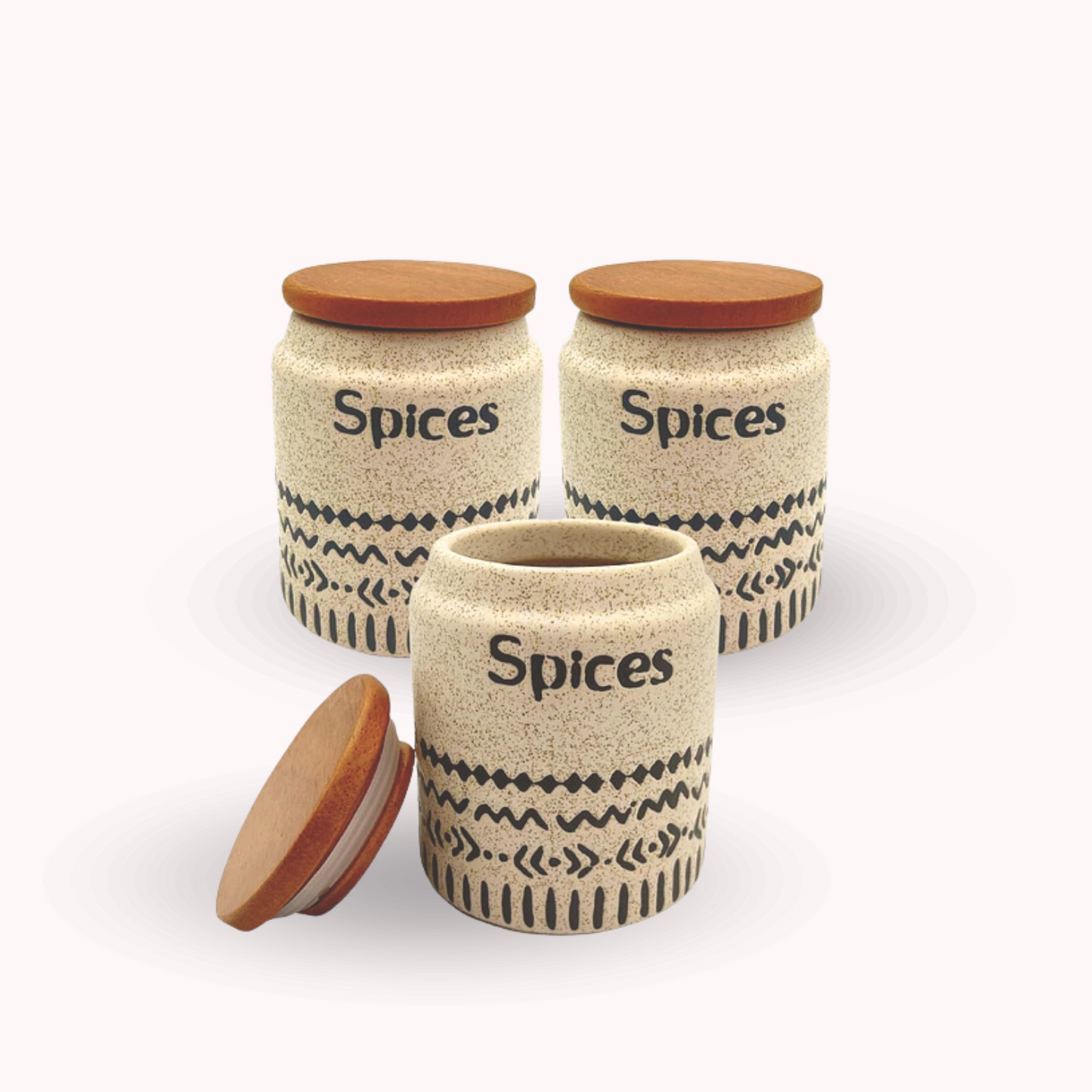 Set 3 Especieros Ceramica 200ml