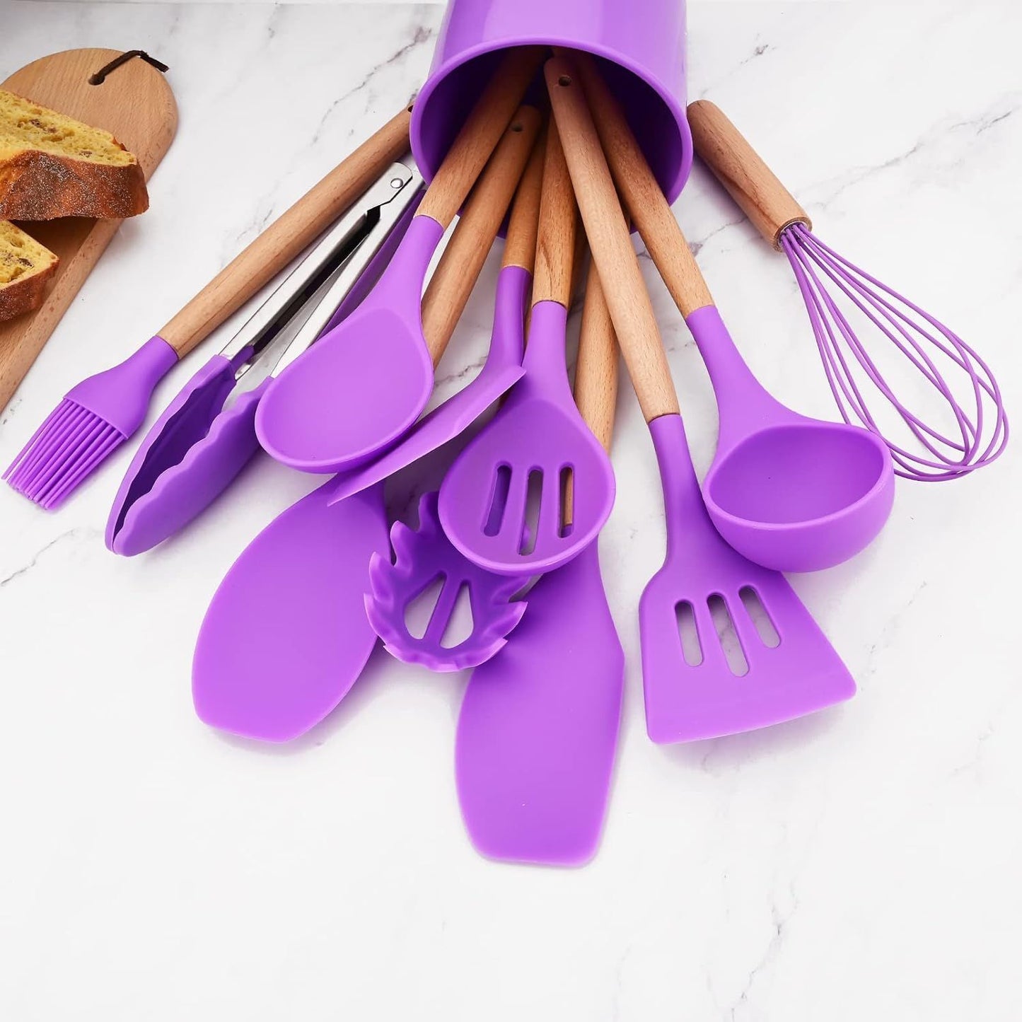 Set Utensilios de Cocina Silicona 11 Piezas