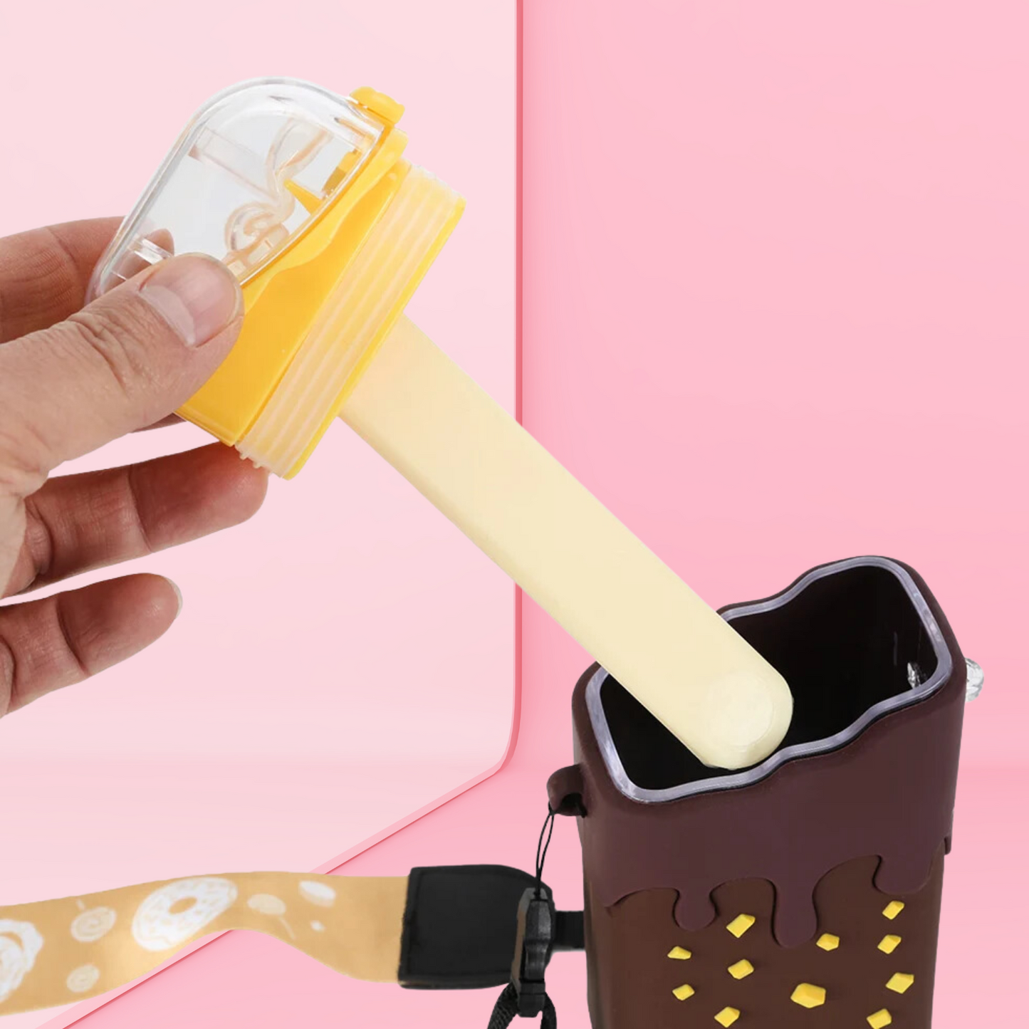 Botella Antiderrame Helado Chocolate 380ml