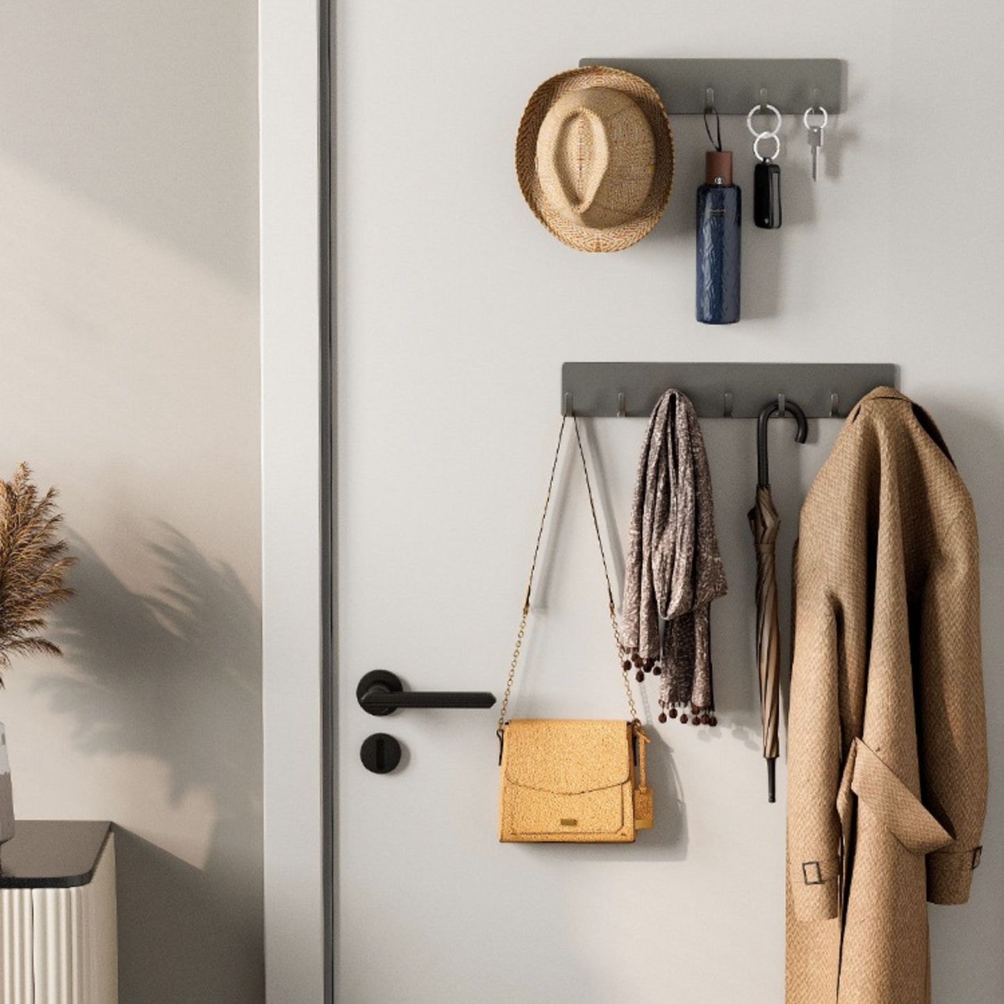 Colgador Organizador Perchero De Pared De 7 Espacios