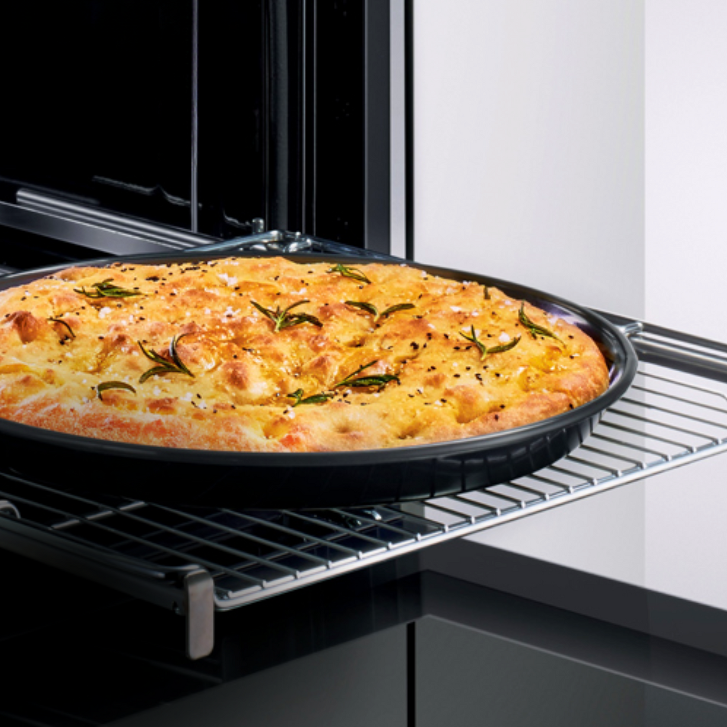 Molde Bandeja De Pizza Para Horno 35 Cm Negro