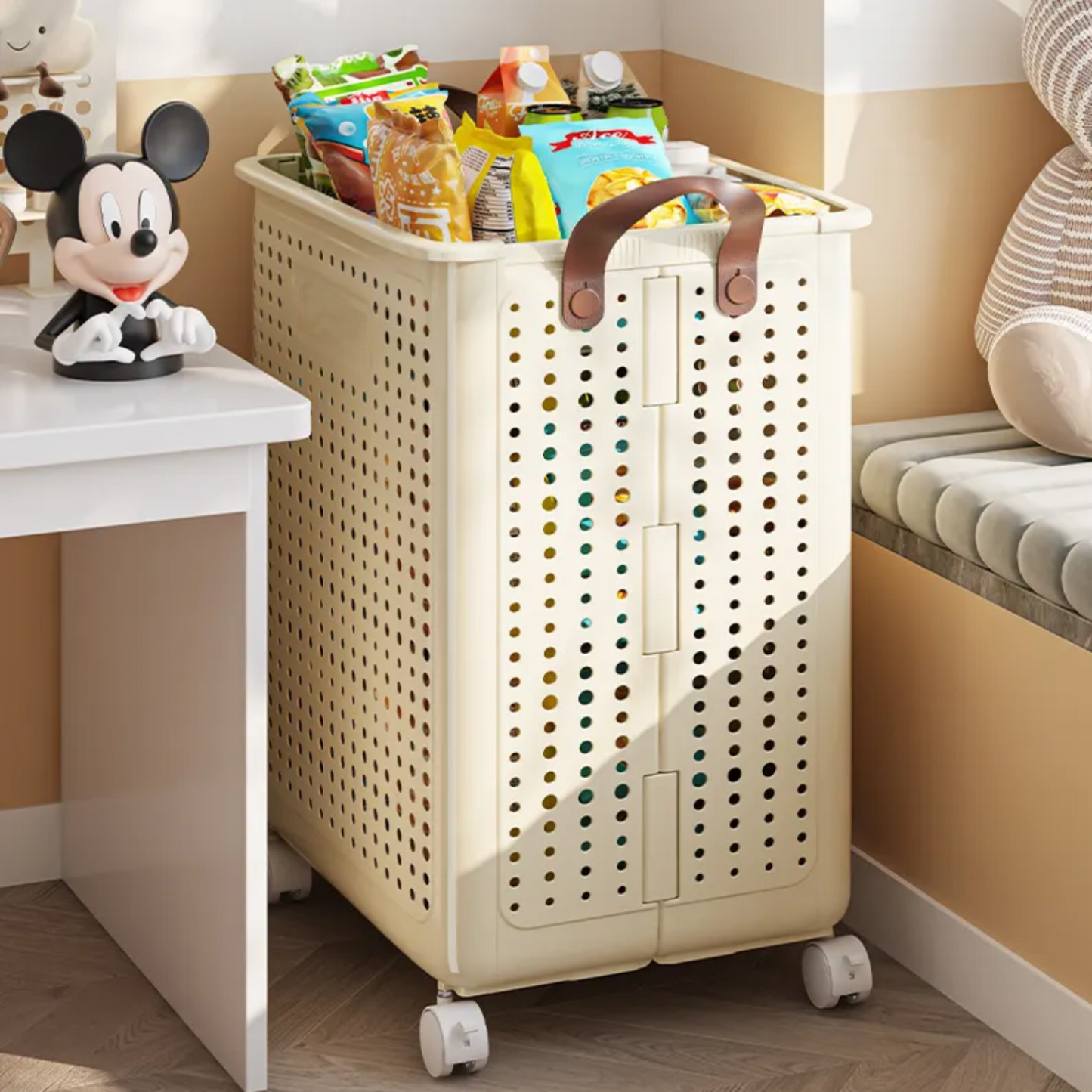PREVENTA - Cesta Plegable con Ruedas y Asas