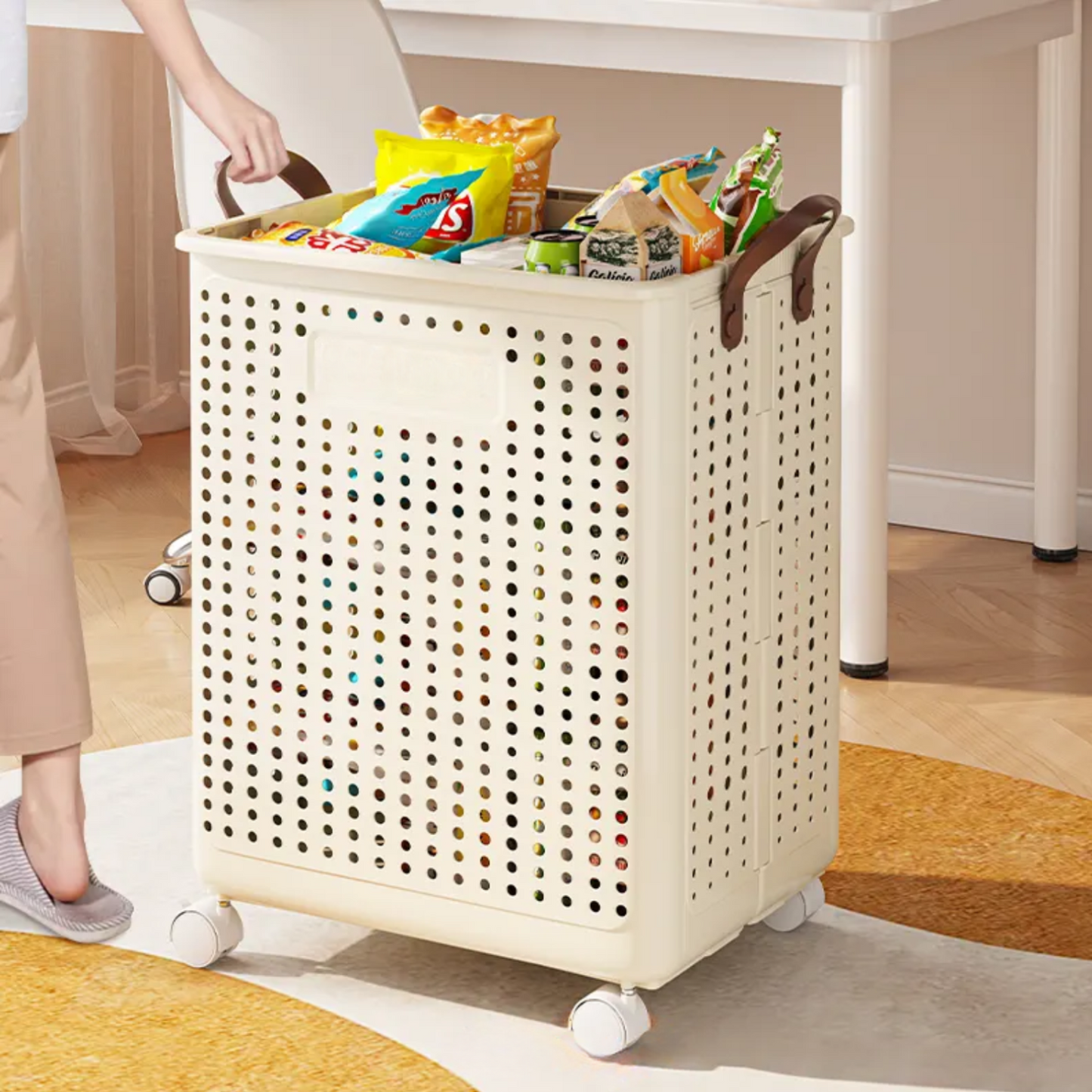 PREVENTA - Cesta Plegable con Ruedas y Asas