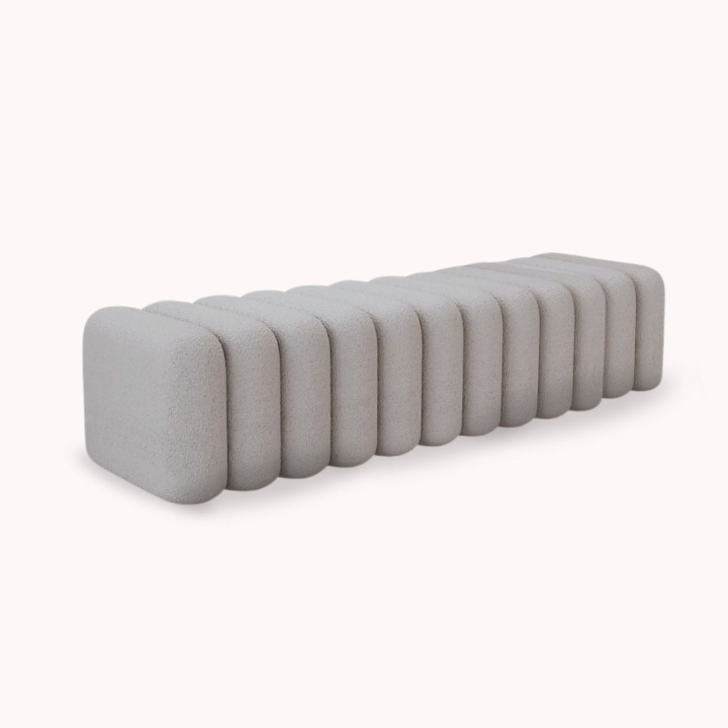 Banqueta Deco Acolchado Sherpa