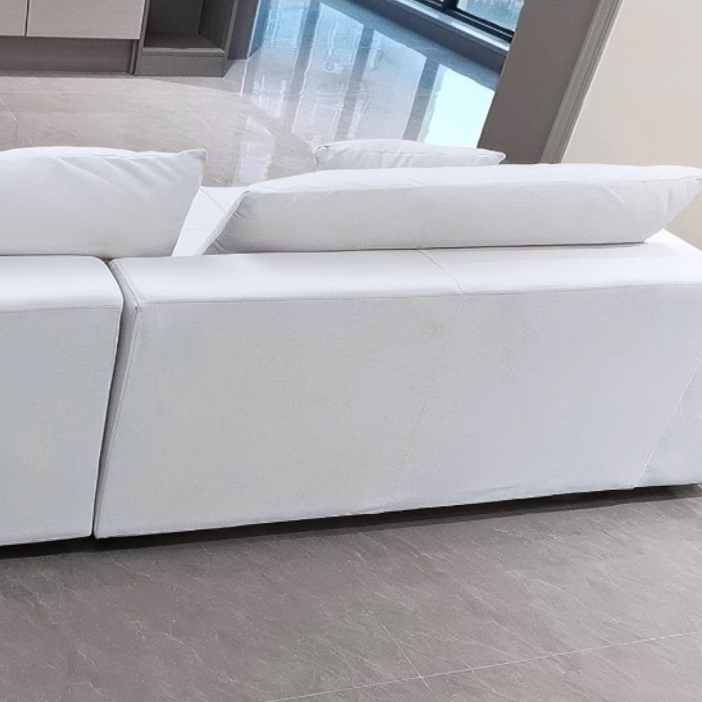 Sofa Seccional Moderno Blanco Lounge 305cm