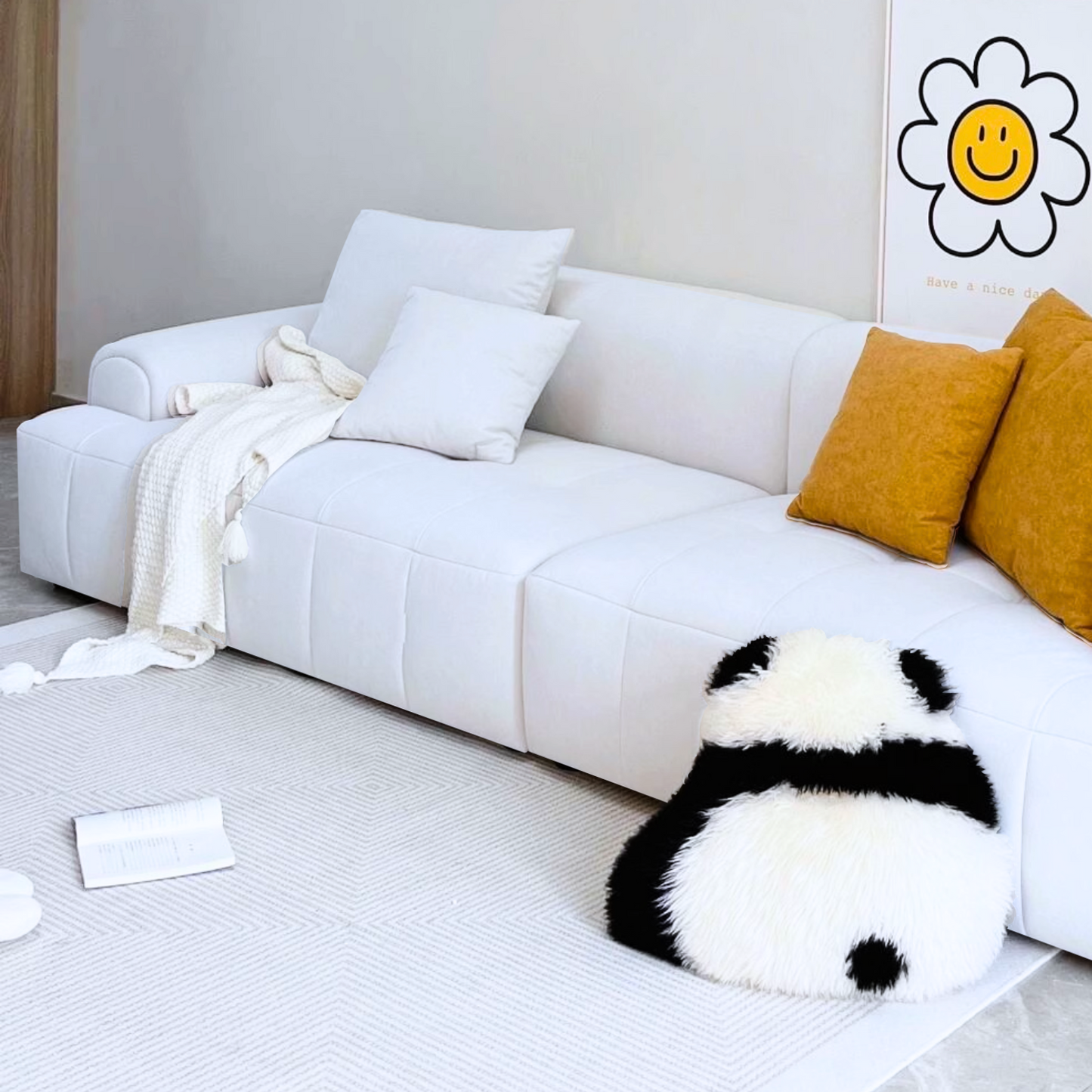 PREVENTA - Sofa Seccional Moderno Blanco Lounge 305cm