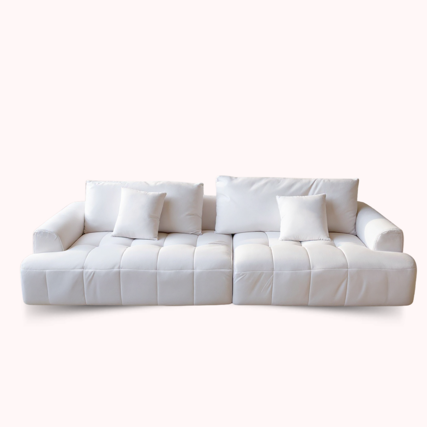 Sofa Seccional Moderno Blanco Lounge 305cm