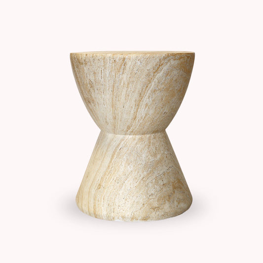 Mesa Lateral Estilo Piedra Cáliz