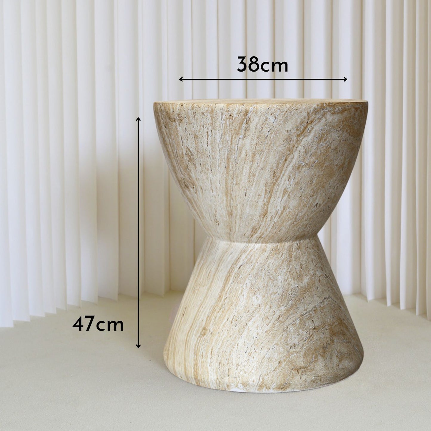 PREVENTA - Mesa Lateral Estilo Piedra Cáliz