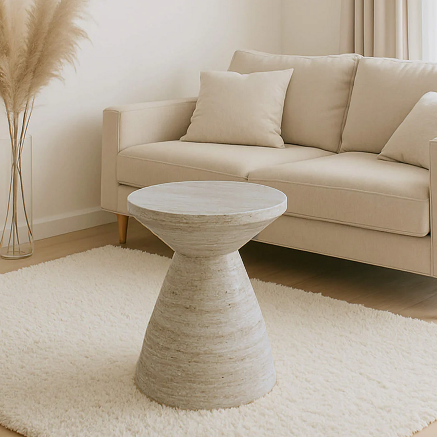 PREVENTA - Mesa Lateral Estilo Piedra Zahara
