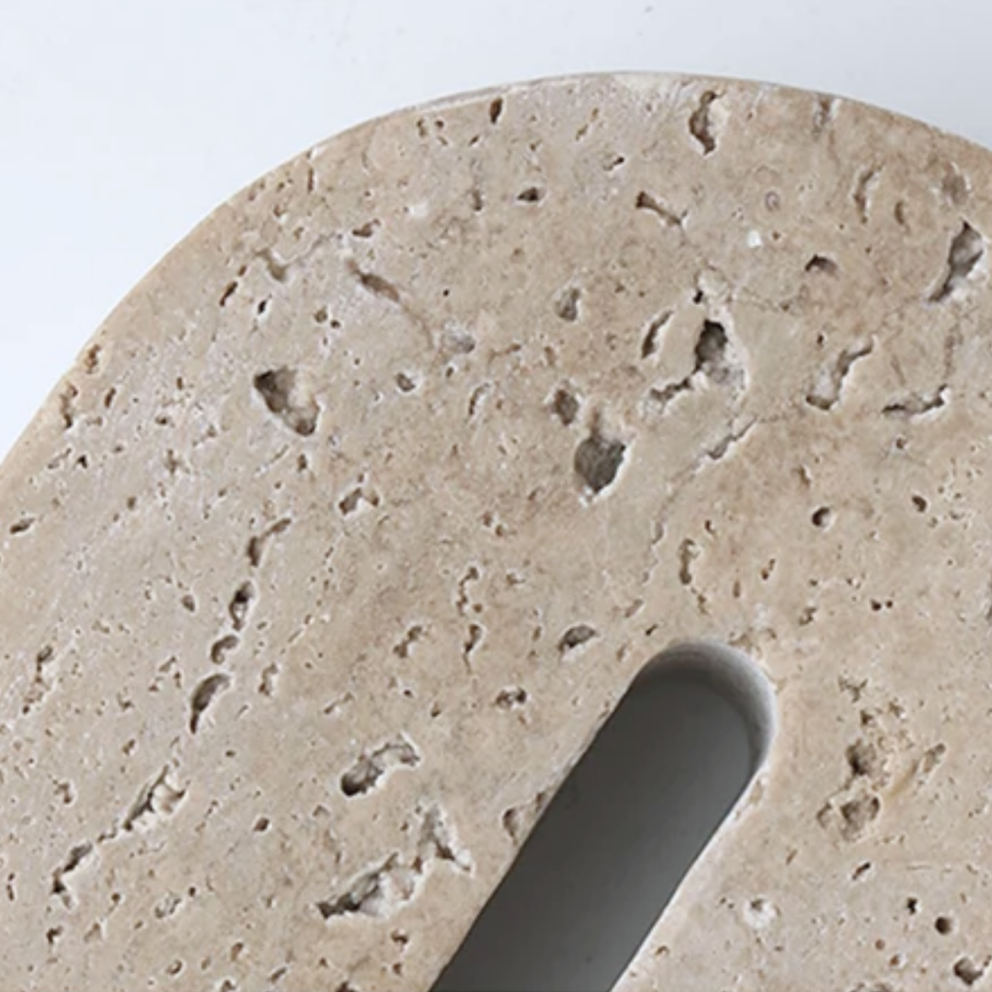 Arco Escultural Piedra Travertino Decorativo Pequeño