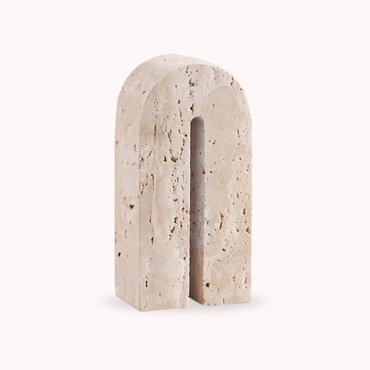 Arco Escultural Piedra Travertino Decorativo Grande