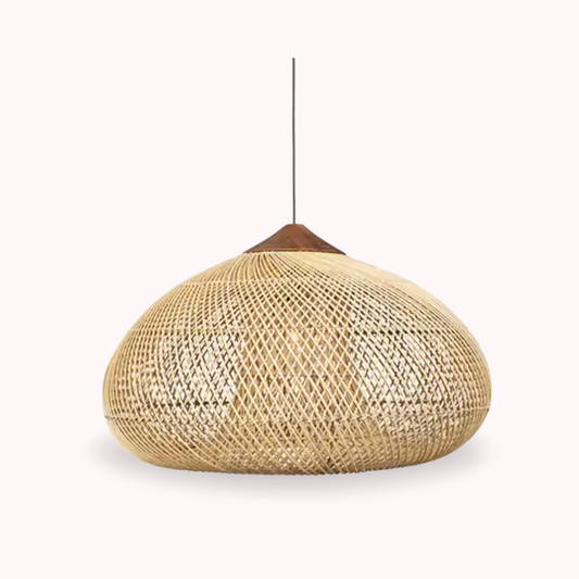 PREVENTA - Lampara Colgante Rattan Claro Etéreo 80cm