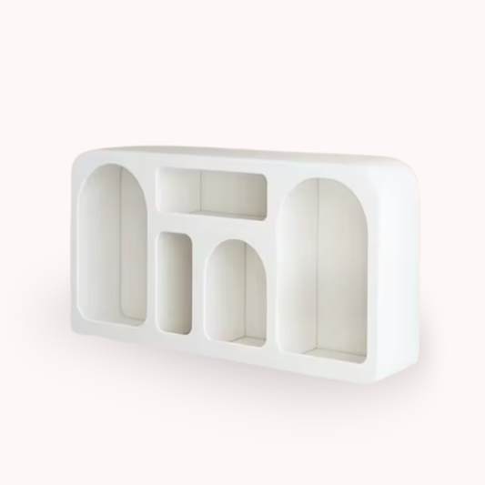 Aparador Organizador Geométrico Bogen Marfil Mediano