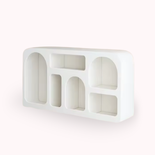 PREVENTA- Aparador Organizador Geométrico Bogen Marfil Mediano