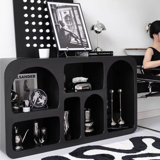 Aparador Organizador Geométrico Bogen Negro Mediano