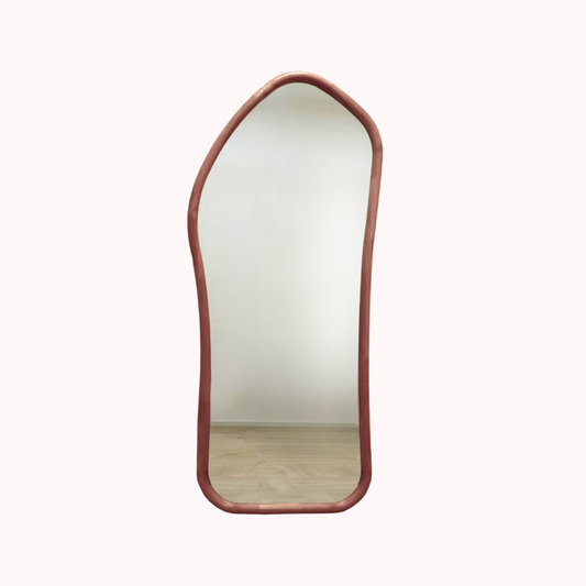 PREVENTA - Espejo Irregular Cuerpo Entero Madera Color Roble 200x100cm
