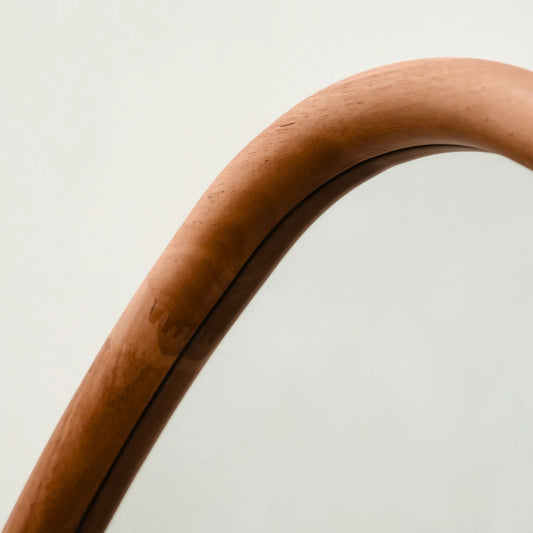 Espejo Irregular Cuerpo Entero Madera Color Roble 200x100cm