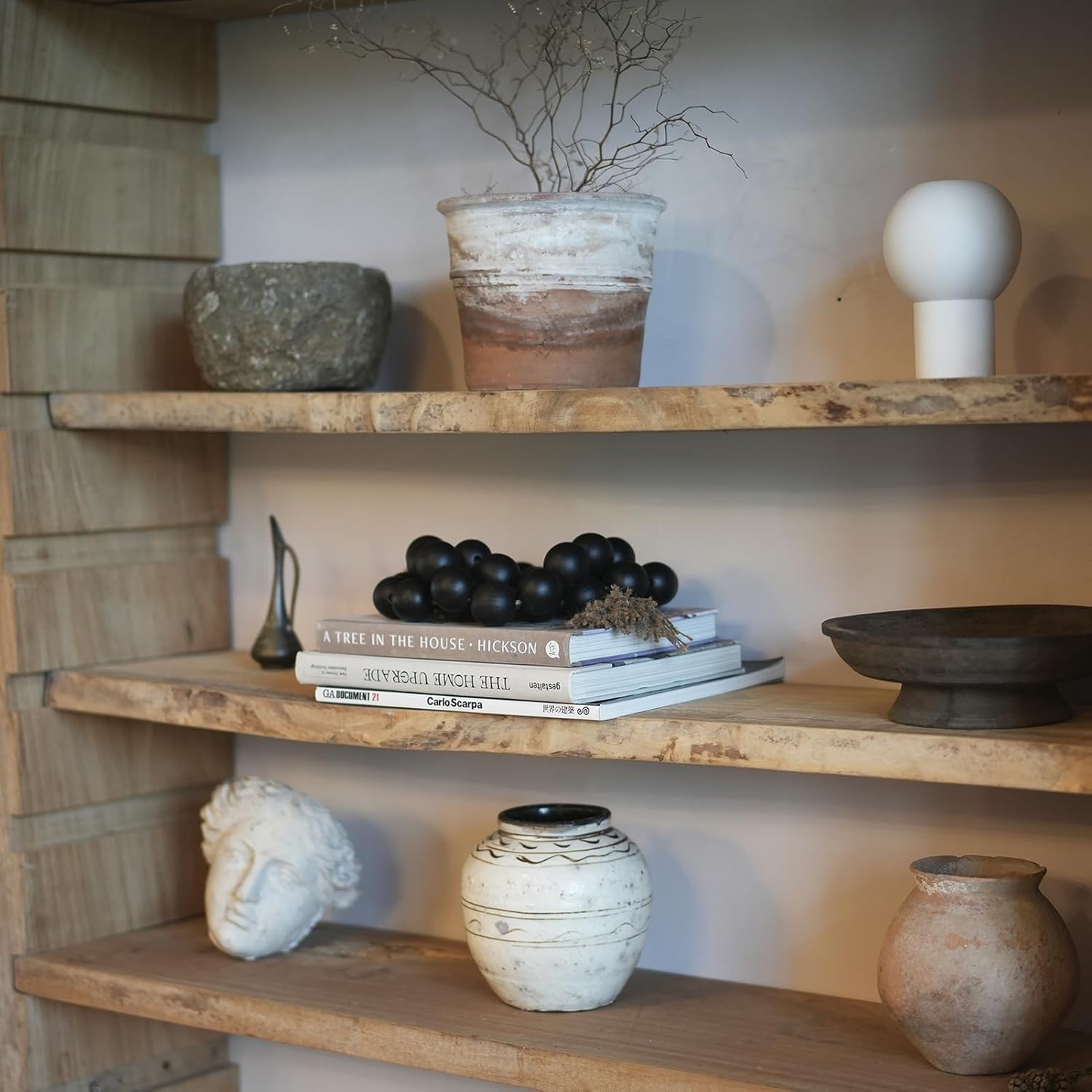 Guirnalda Madera Rosario Deco Negro