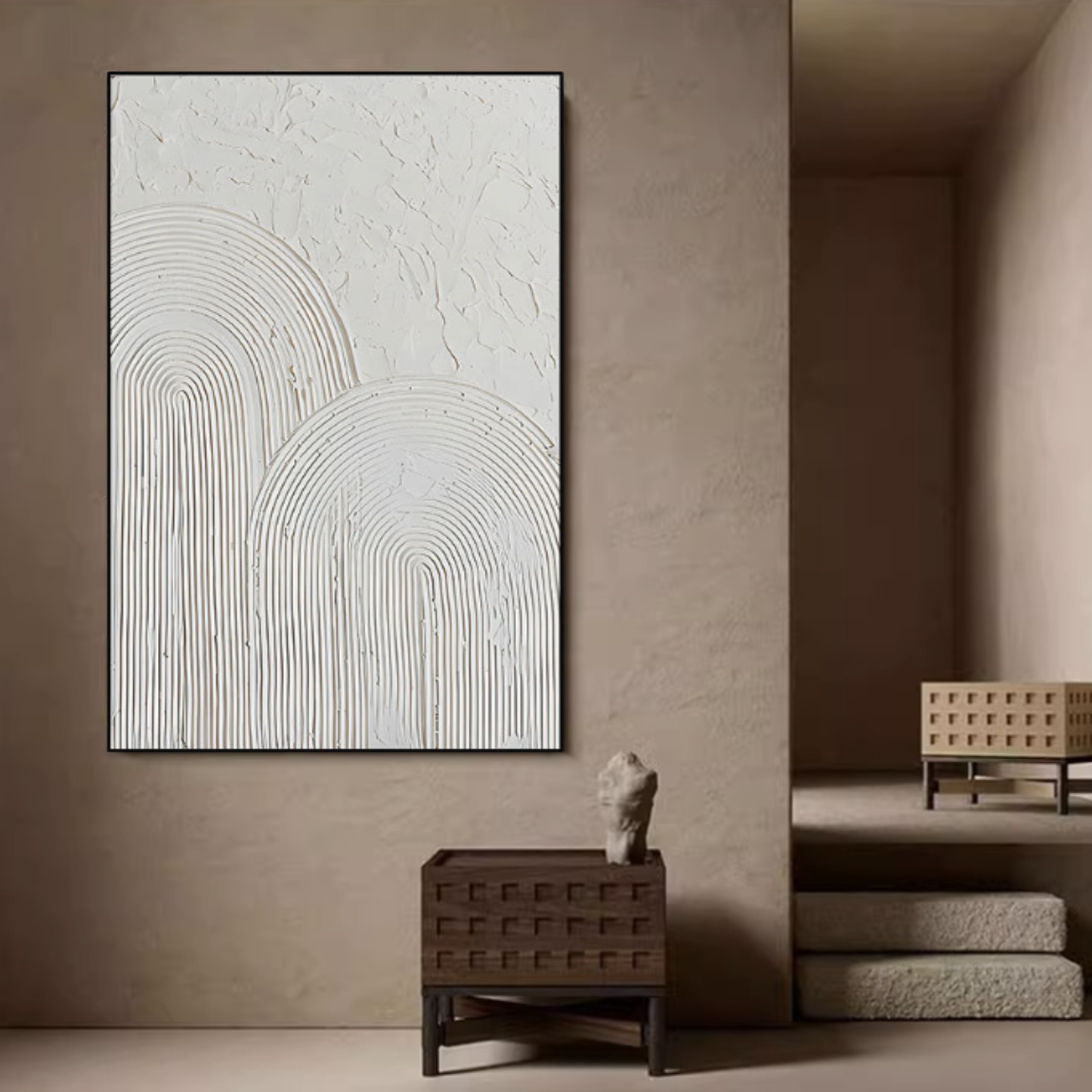 Cuadro Textura Acrílico Arte Minimalista 70x50cm