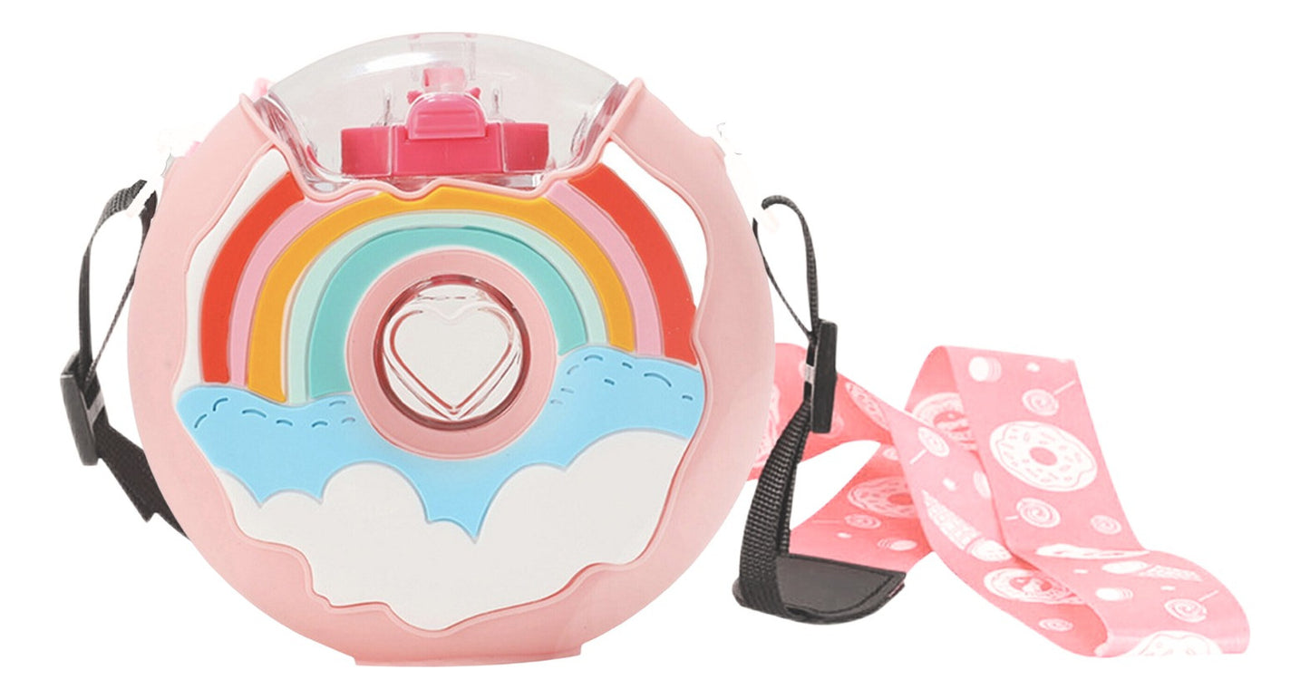 Botella Antiderrame Donuts Arcoiris 380ml