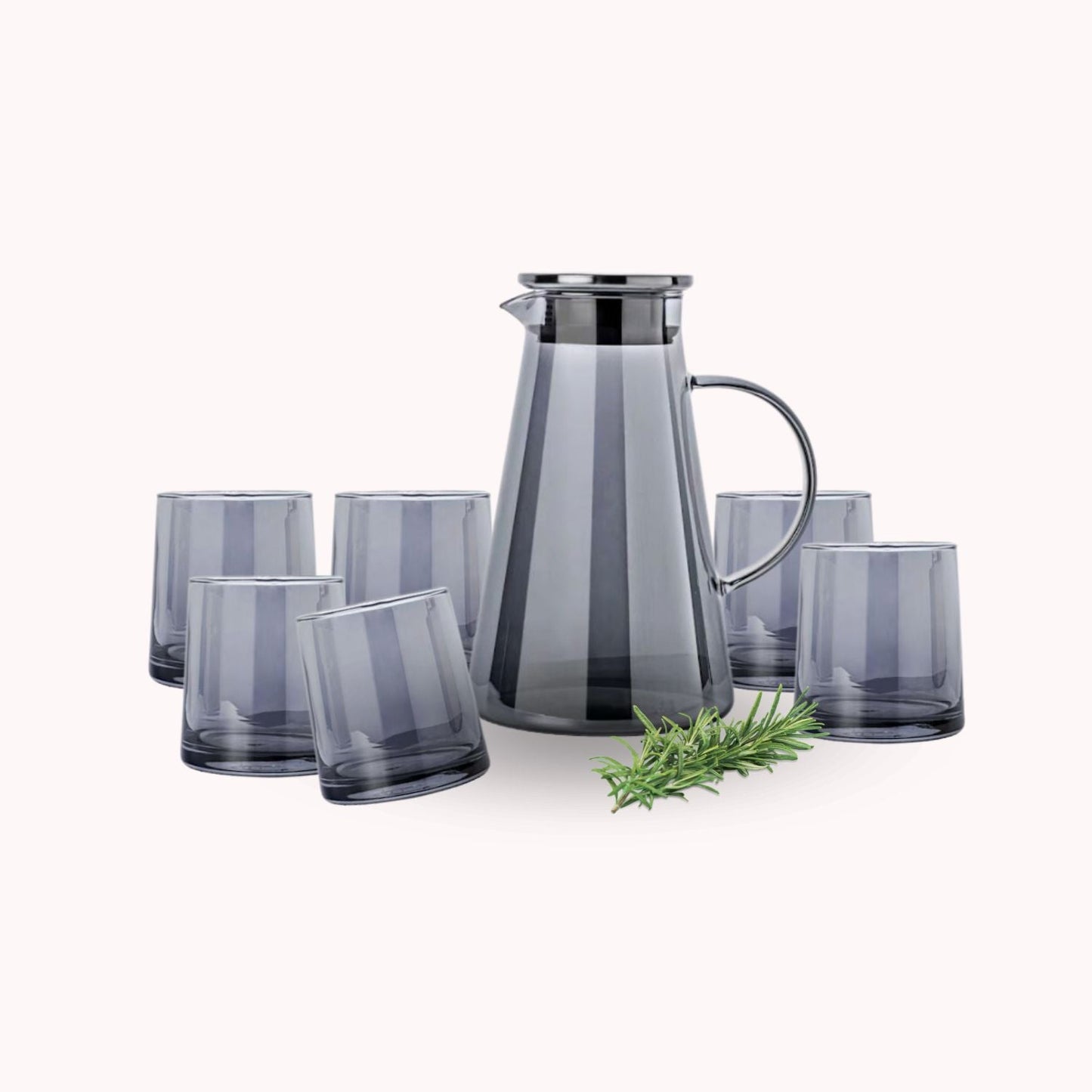 Set Tetera y 6 Vasos Liso