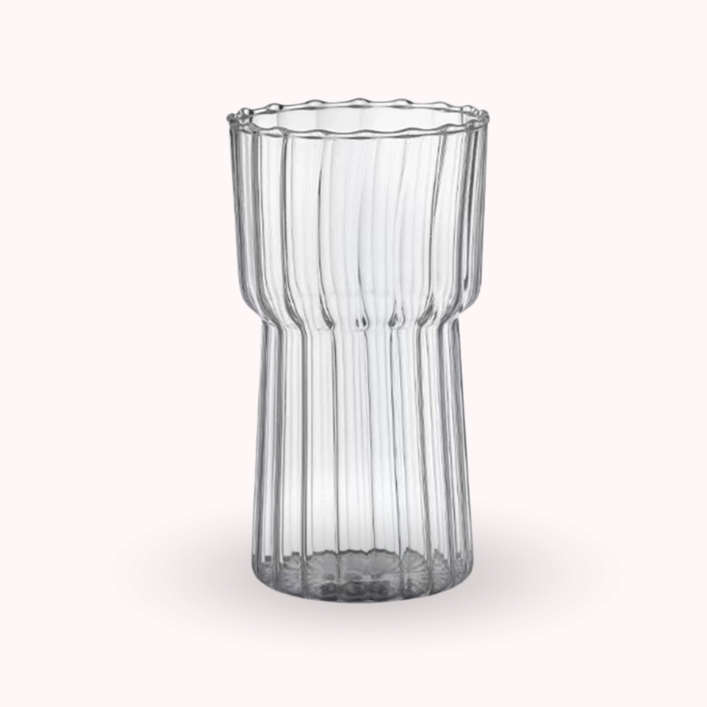 PREVENTA - Vaso Vidrio Estriado Alto 590ml
