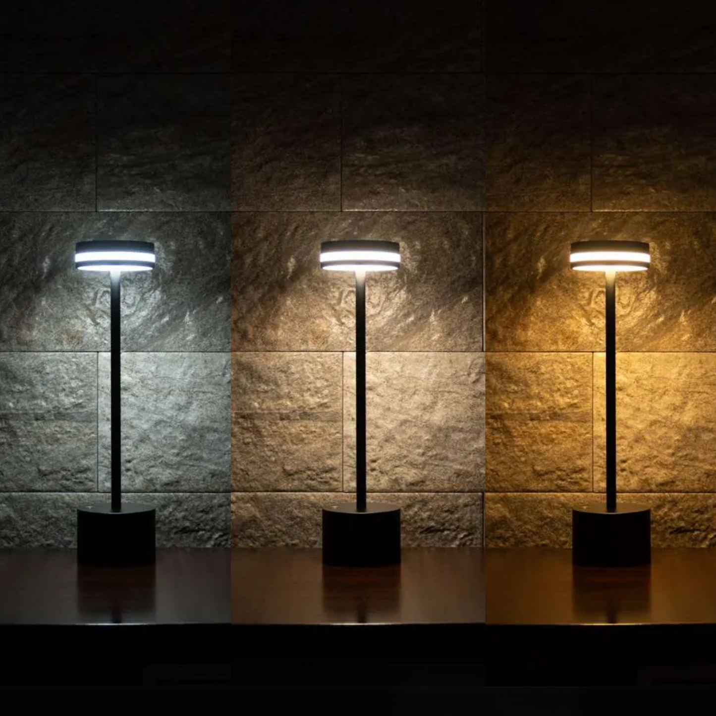Lámpara Led Alta Recargable Negro