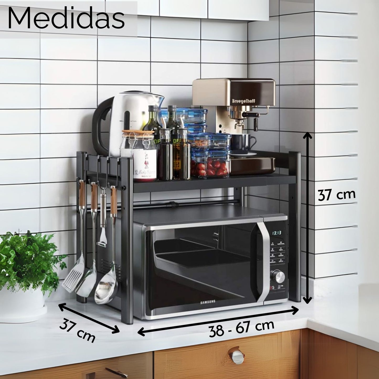Estante Organizador Extensible Para Cocina