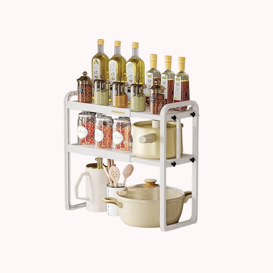 Estante Expandible Cocina 2 Niveles Blanco