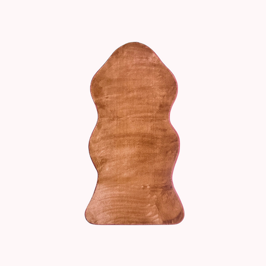 Bajada de Cama Antideslizante Café