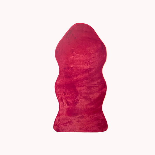 Bajada de Cama Antideslizante Rojo