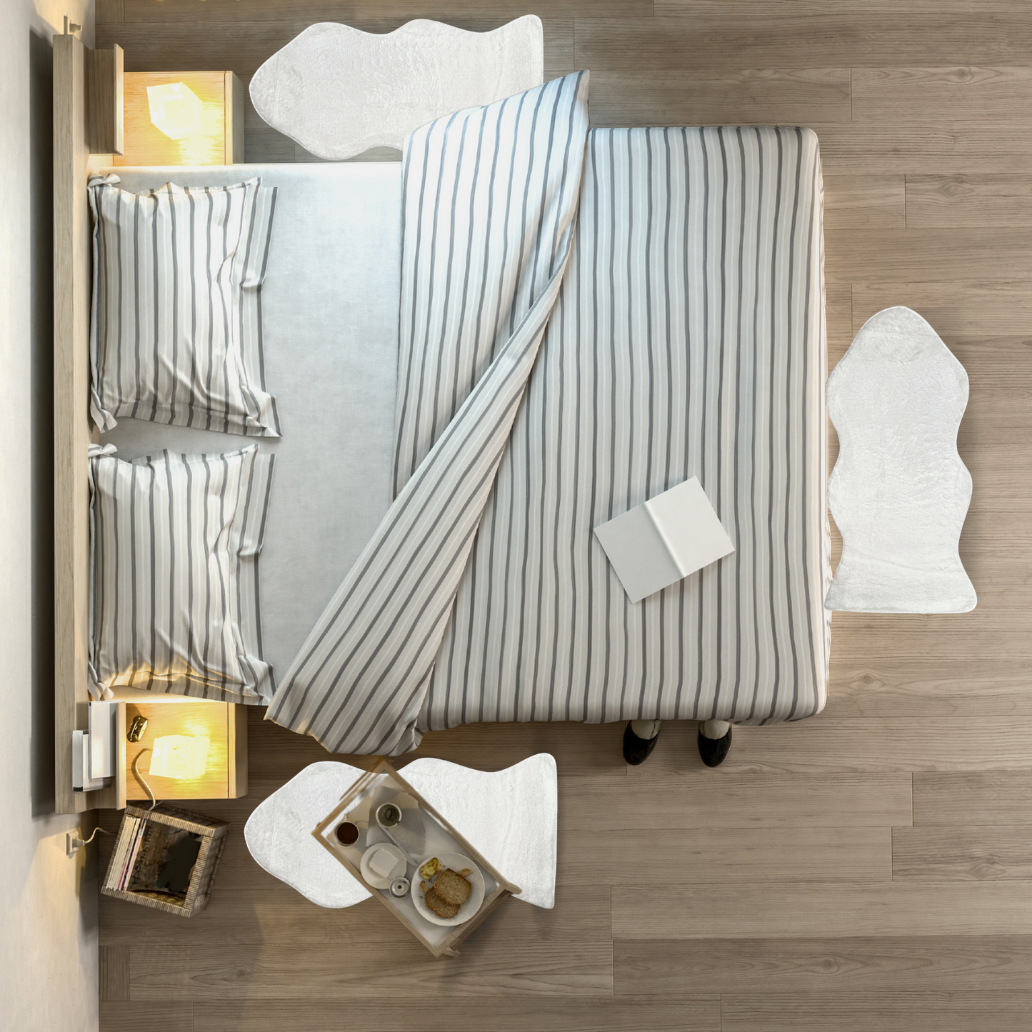 Alfombra Antideslizante Blanco