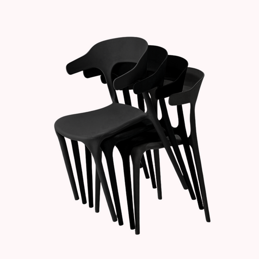 Pack 4 Sillas Apilables Diseño Moderno