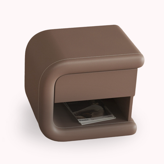 Velador Mocha Mousse Izquierdo Ecocuero