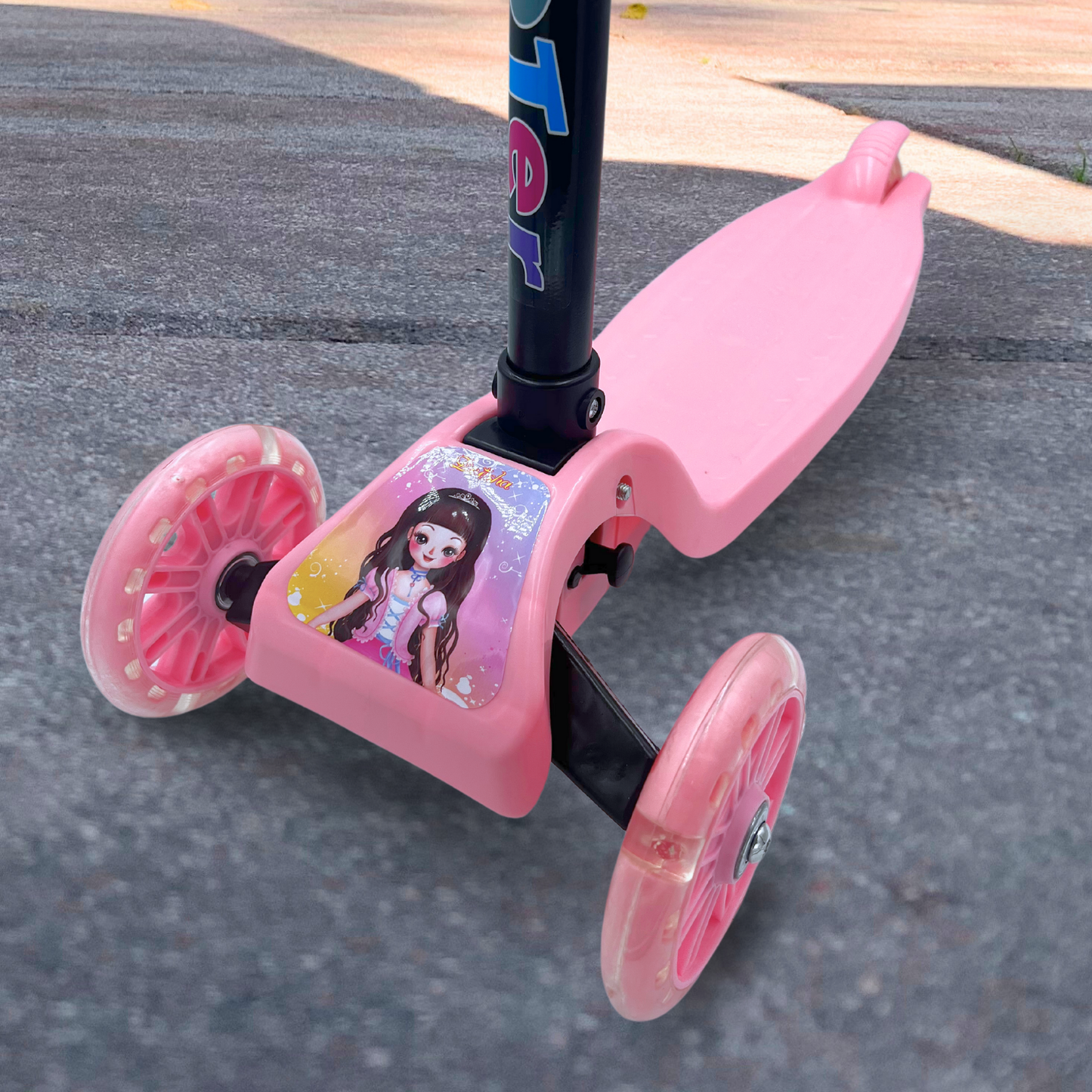 Scooter para Niños con Luces Rosa