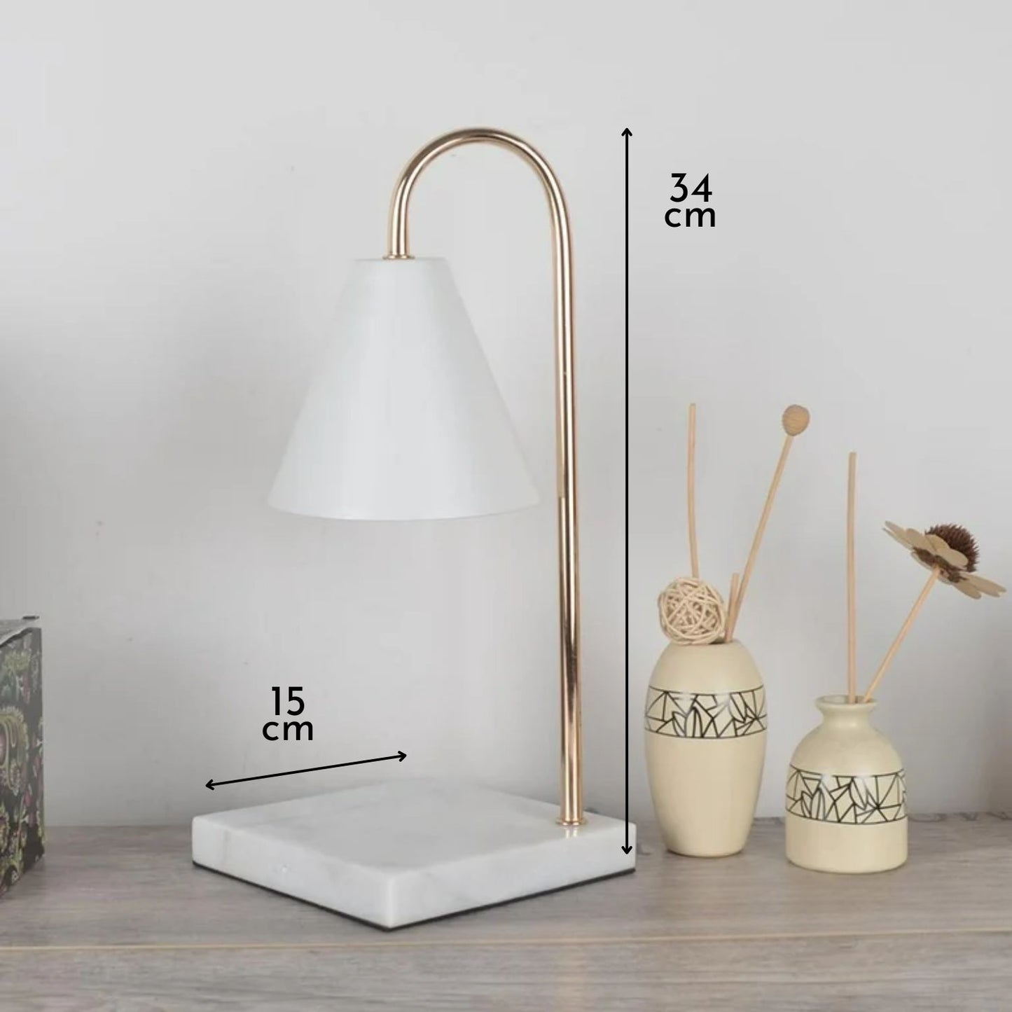 PREVENTA - Lampara Calentadora de Velas Blanca
