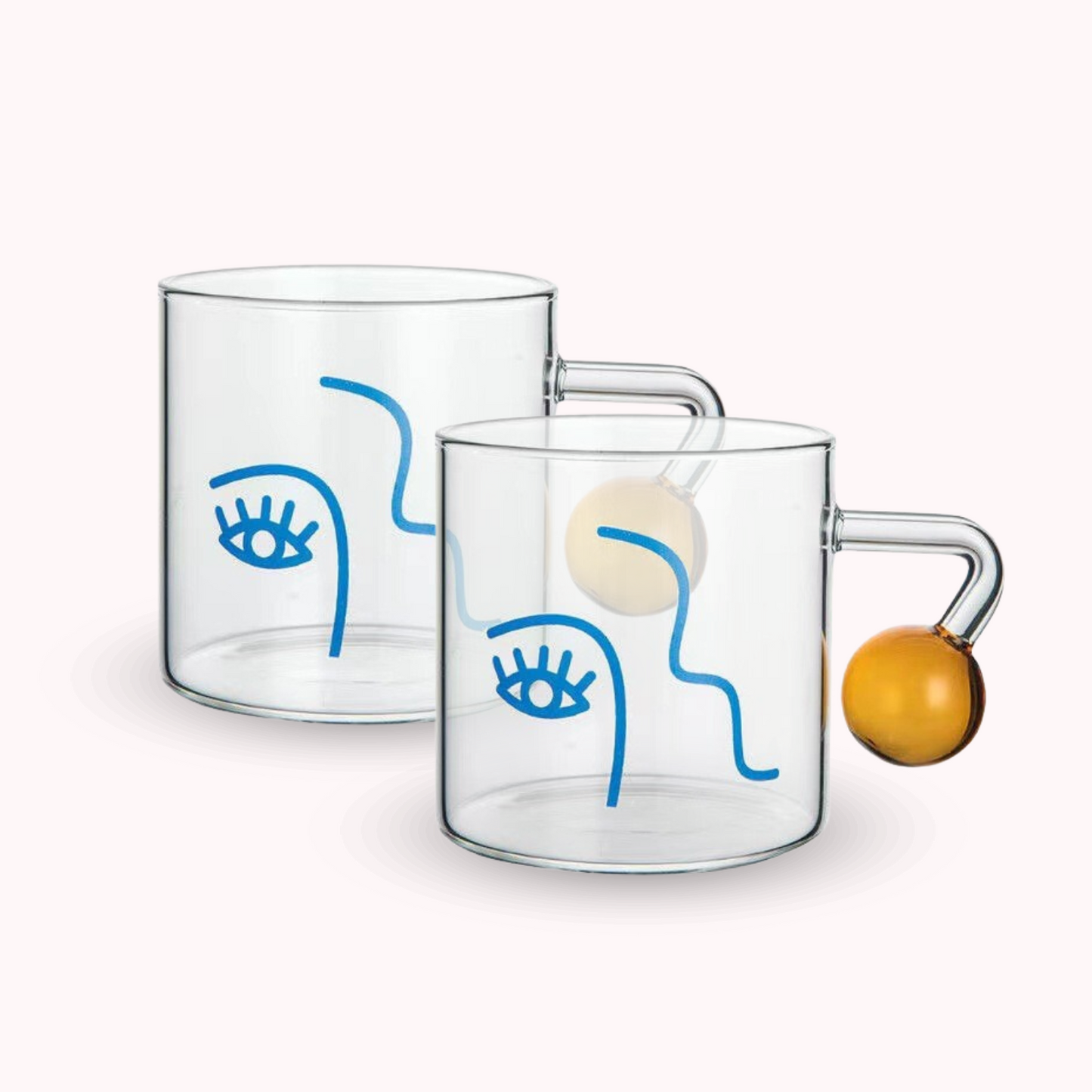 Set 2 Tazas para Café Diseño Arte 180ml