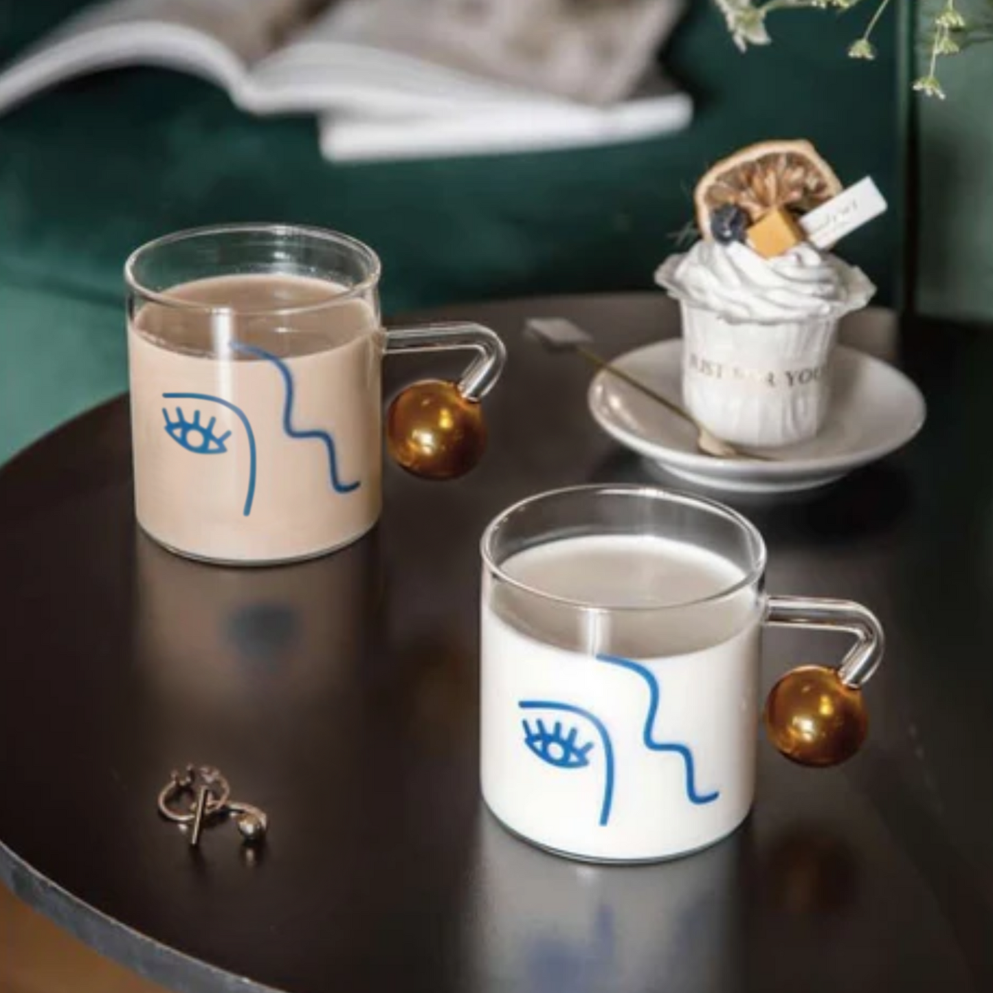 Set 2 Tazas para Café Diseño Arte 180ml