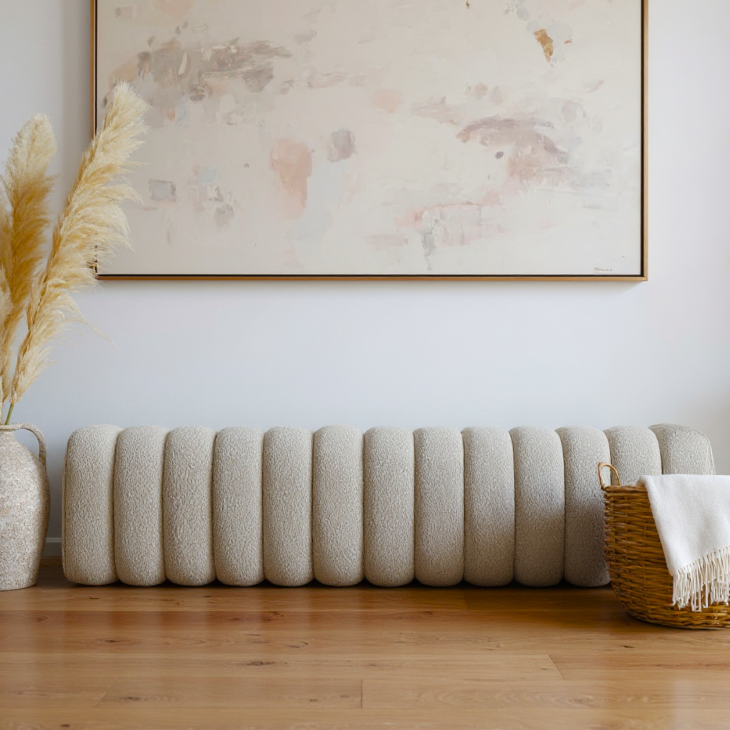 Banqueta Deco Acolchado Sherpa