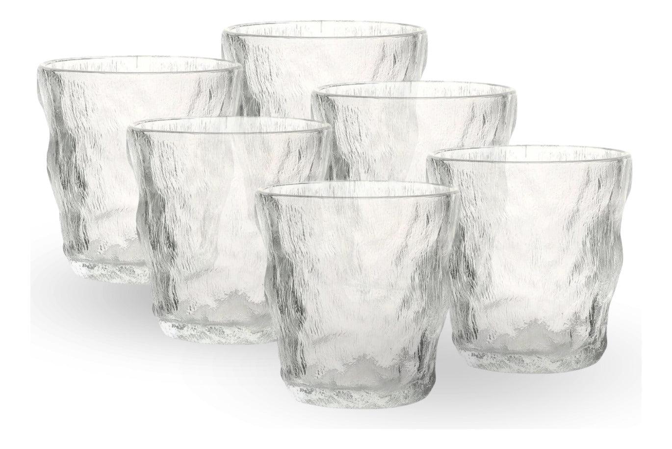 Set 6 Vasos Licor Relieve 300ml