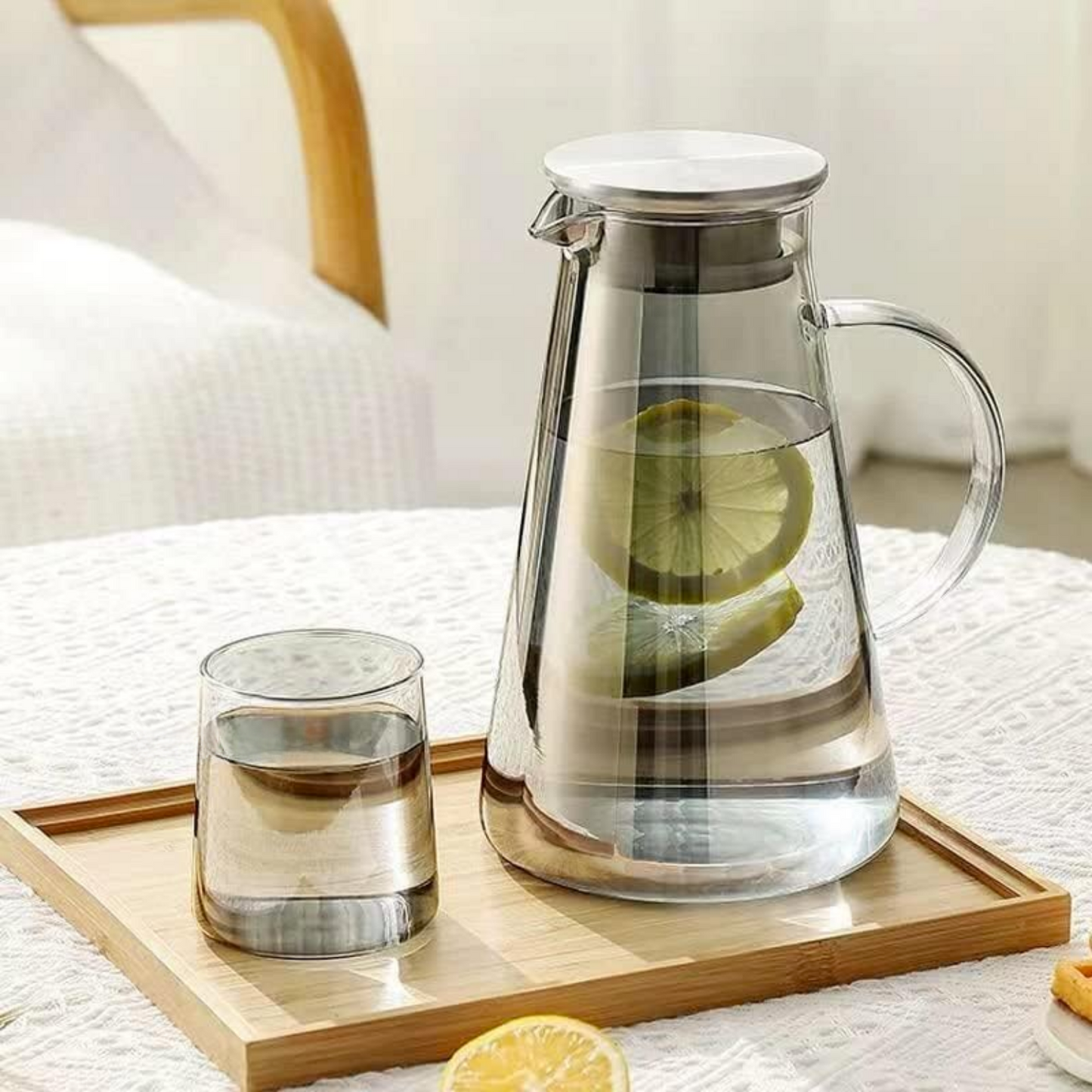 Set Tetera y 6 Vasos Liso