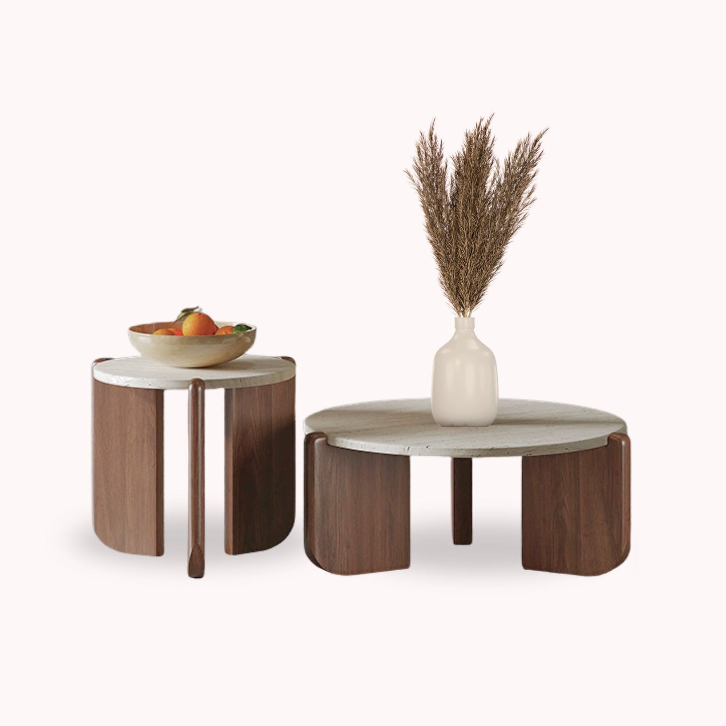 Mesa de Centro Terra Color Nuez Doble