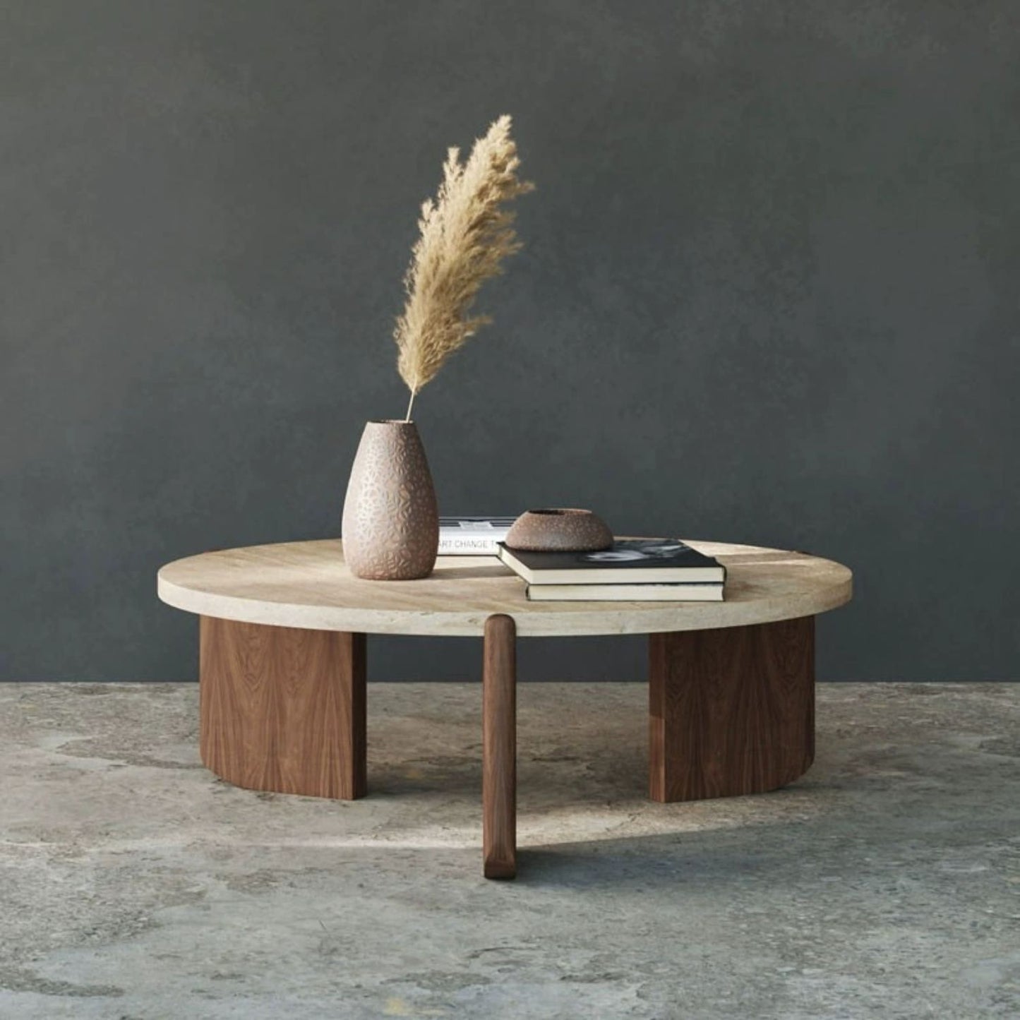 Mesa de Centro Terra Color Nuez Doble