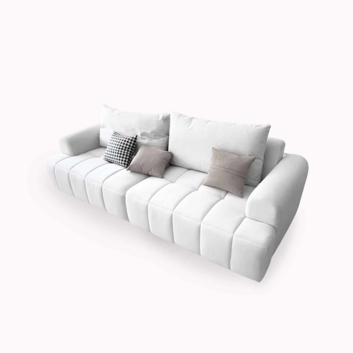 Sofa Seccional Moderno Blanco Lounge 208cm