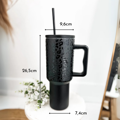 Vaso Térmico Negro Print 1200ml