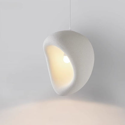 Lampara Colgante Japandi Zen Textura Ovo